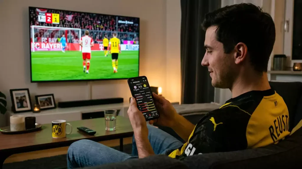 Cashout-Verlauf einer Bundesliga-Wette mit Quotenbewegung in Echtzeit und Auszahlungswert